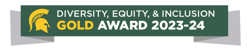 A banner graphic stating "Diversity, Equity & Inclusion Gold Award 2023-2024"